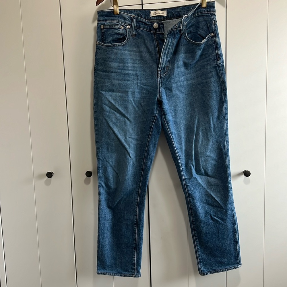 Madewell high rise slim boy jean